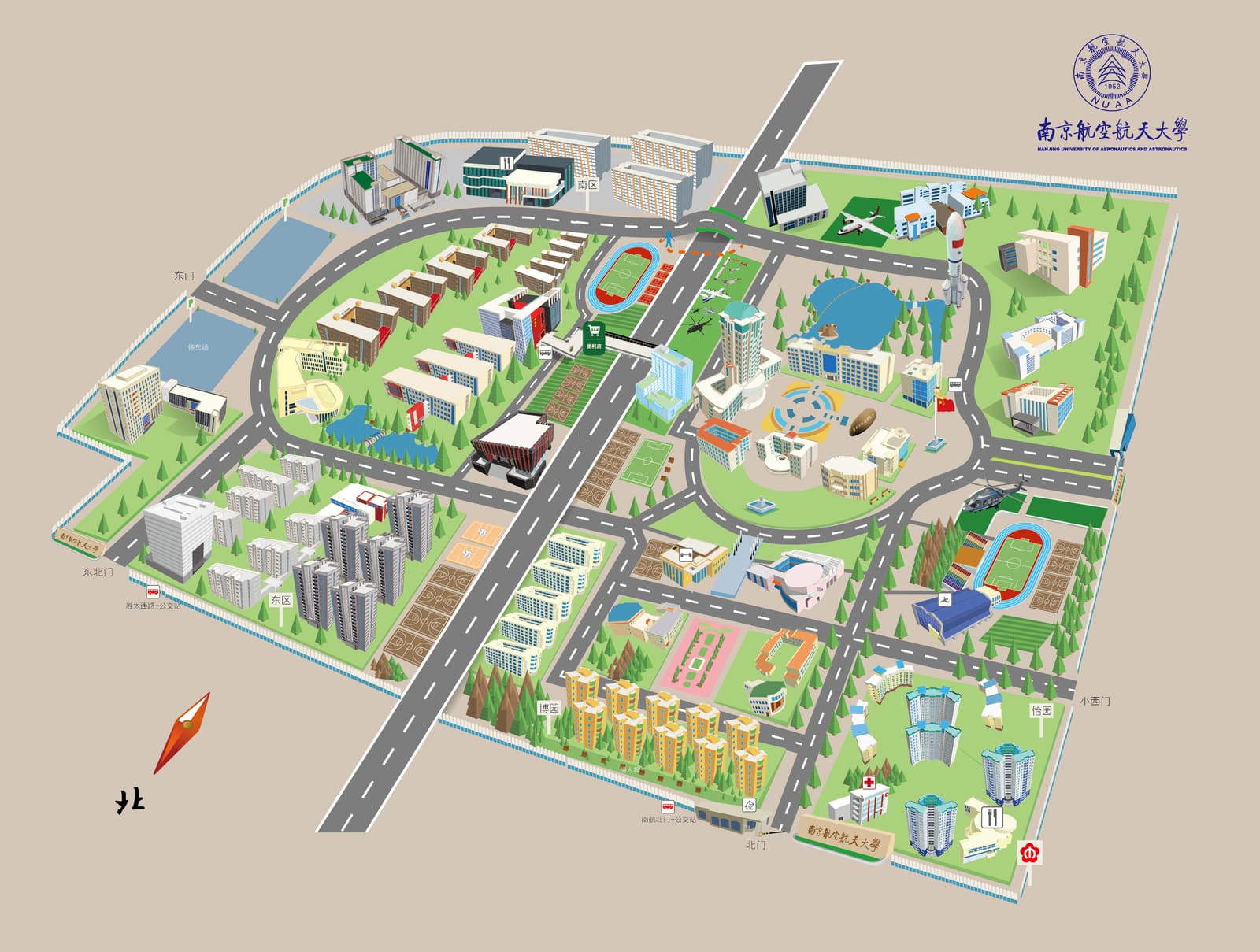 Jiangjunlu Campus Map