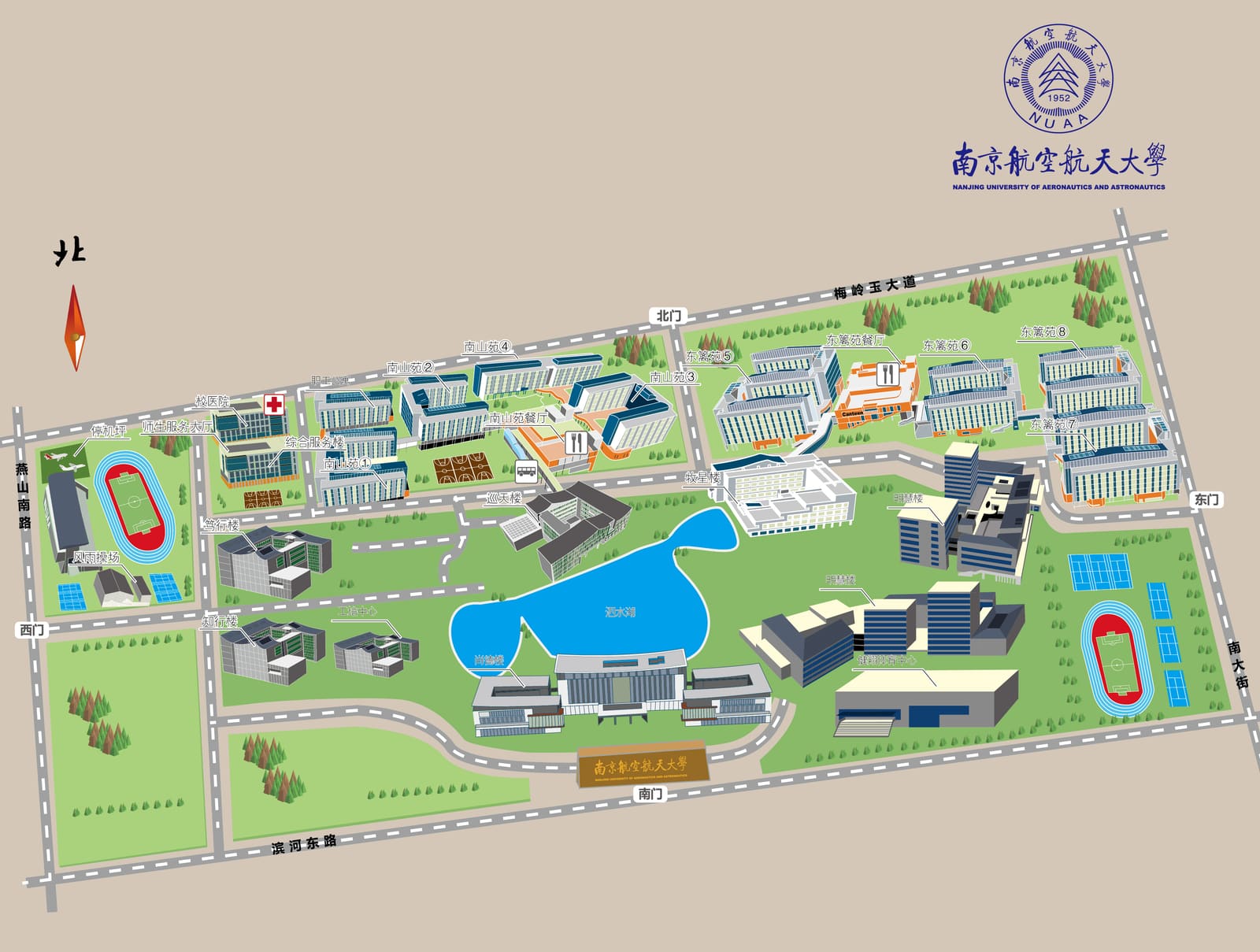Tianmuhu Campus Map